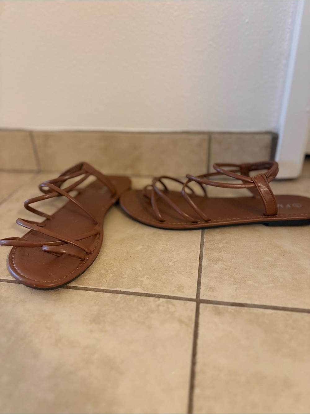 Brown Strappy Women's Sandals